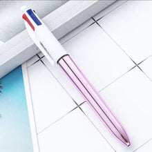 Stylo 4 couleurs doré - Corps finition or