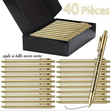 Parure stylos personnalisée lot 10 40 pièces blanc doré rose - Cadeau idée