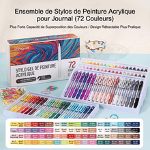 Stylo gel acrylique multicolore - détail