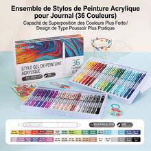 Stylo gel acrylique multicolore - vue du produit