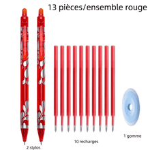 Stylo gel effaçable rouge
