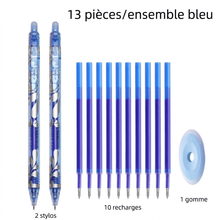 Stylo gel effaçable bleu