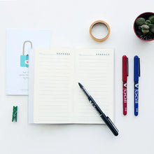 Lot 6 stylos gel rouge bleu noir - Étudiants professionnels carnets