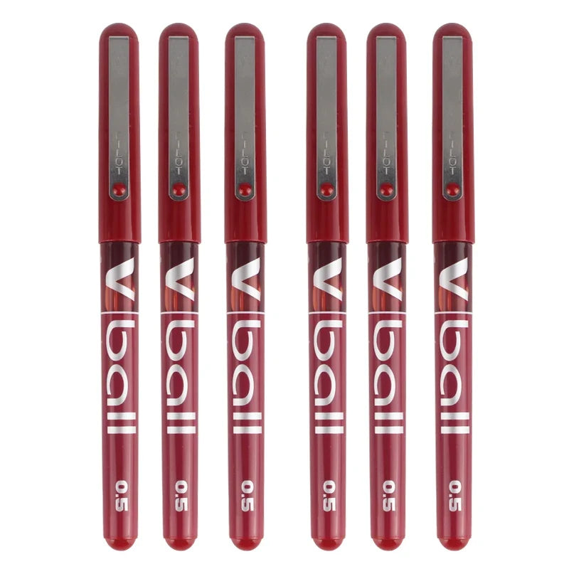 Boîte stylos gel 6 pièces rangement fournitures écrit