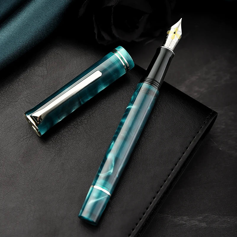 Stylo plume Forêt de brume verte