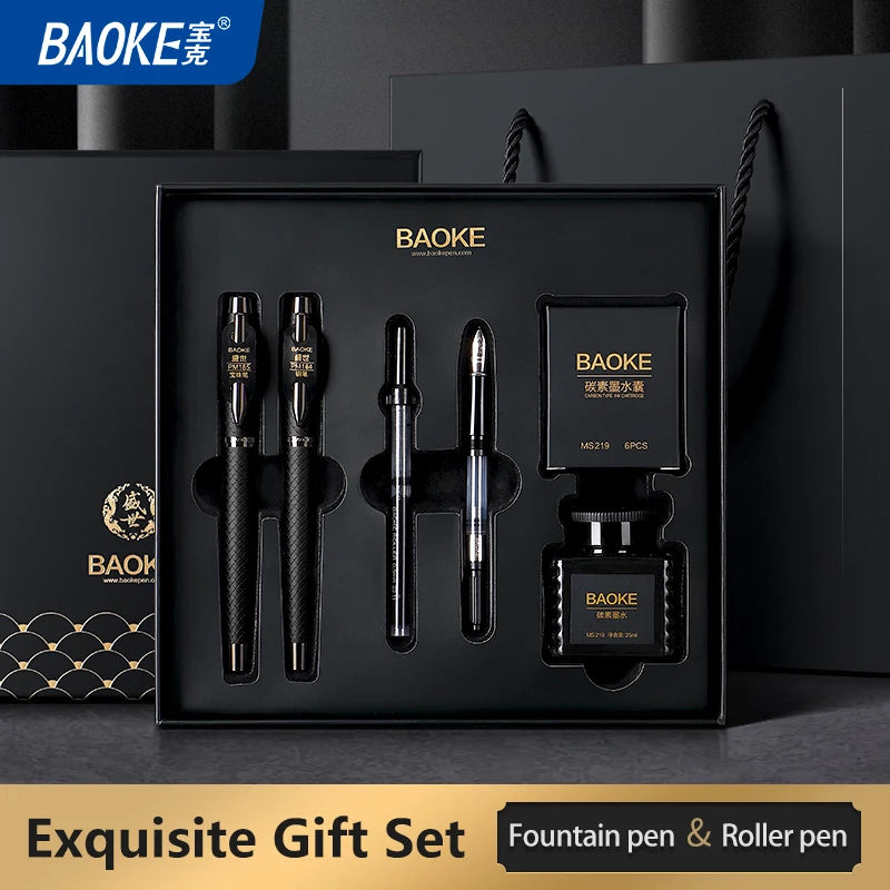 Stylo plume BAOKE – Coffret cadeau avec encre