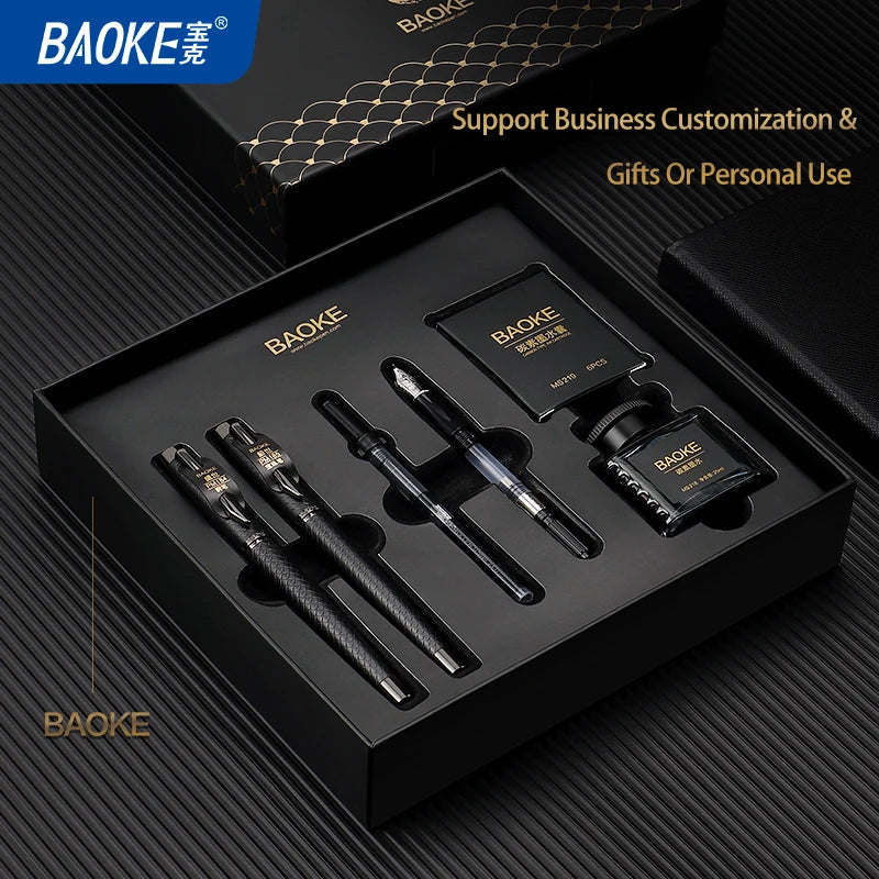 Stylo plume BAOKE – Coffret cadeau avec encre