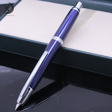 Stylo plume rétractable rouge agate noir mat bleu perle - Prestige écriture