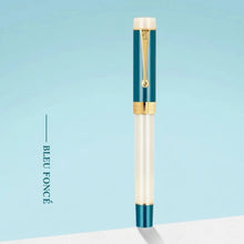 Stylo plume calligraphie multicolor rose ciel bleu - Pointe fine M écriture