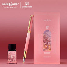 Stylo plume double pointe – finition métallique
