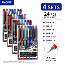 Lot de stylos gel BAOKE, six couleurs, pointe fine 0,5 mm, visuel 7