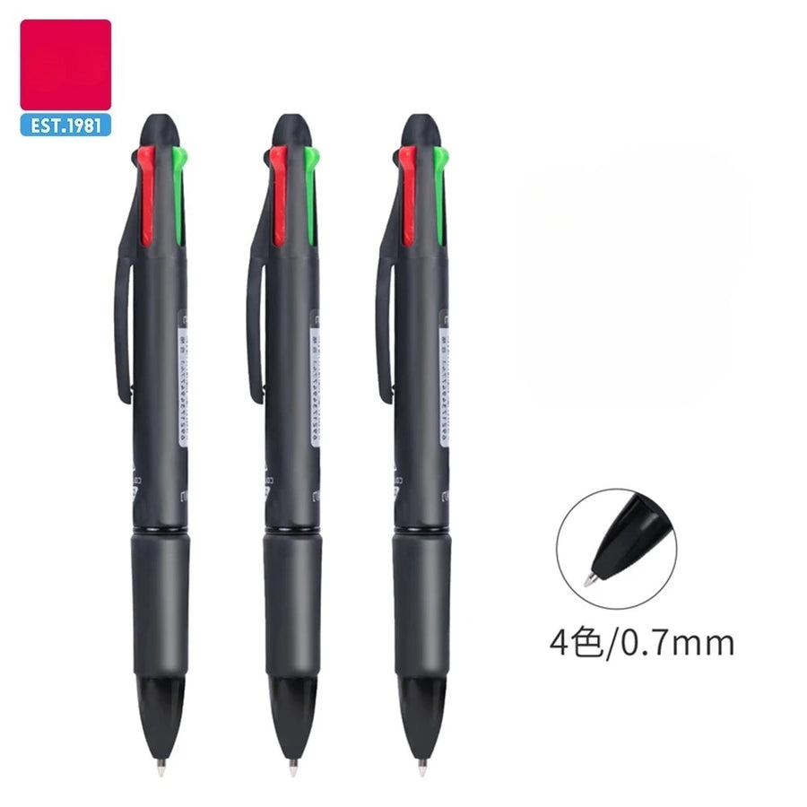 Stylo 4 couleurs noir – Lot de 12