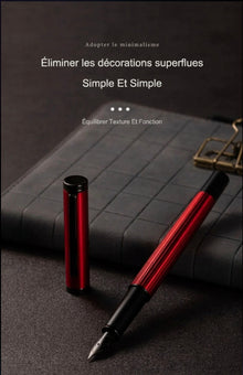 Stylo plume rouge