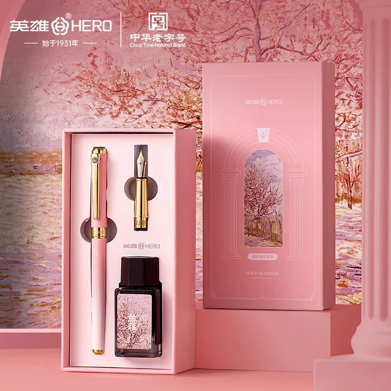 Stylo plume double pointe – Coffret Élégance