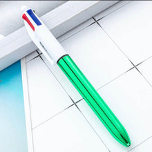 Stylo 4 couleurs doré - Pointes retraçables