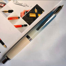 Stylo plume rétractable dégradé bleu - Ombrage bleu