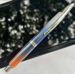 Dégradé orange et bleu