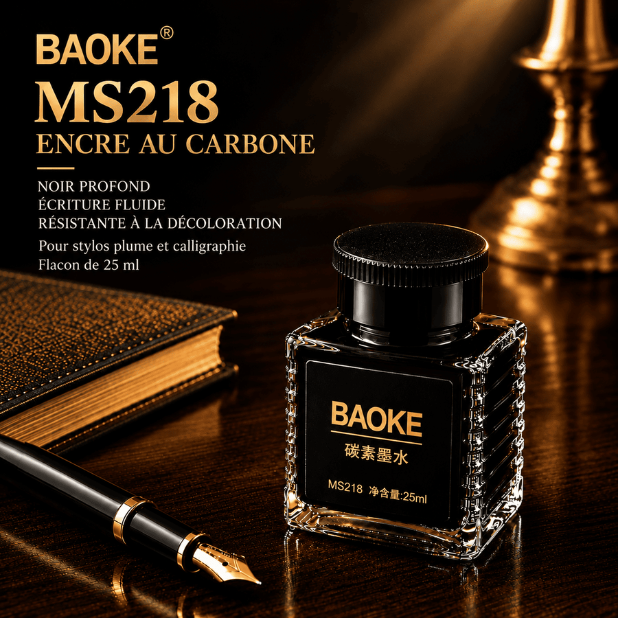 Encre pour stylo plume BAOKE – Flacon de 40 ml