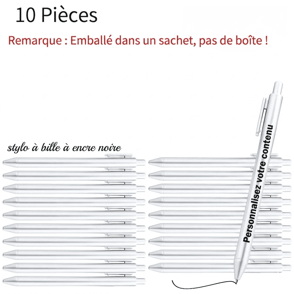 Parure de stylos personnalisée - assortiment de stylos